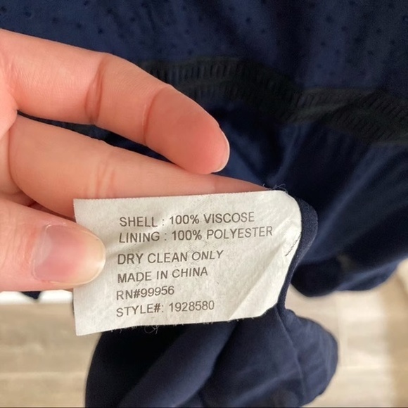 SHOSHANNA Blue Dotted Button Down Peasant Dress - Picture 5 of 6